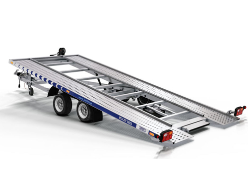 lorries_sans_rampes_vue_cote Porte voiture marque Anssems catégorie MSX avec rampe