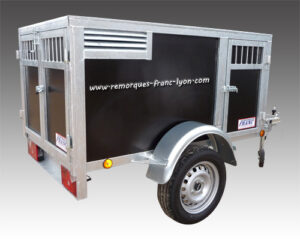 Remorque transport pour 3 chiens franc trailers