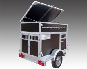 Remorque transport pour 3 chiens franc trailers avec voffre