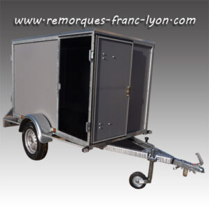 Mini remorque fourgon franc trailers avec porte