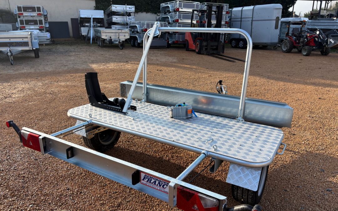 Porte moto transversale