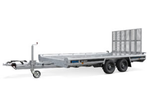 Remorque porte-engins Hulco Terrax-2 3500 Go-Getter 394 x 180 cm, freinée, 2 essieux, hayon 150 cm – Remorques Franc Lyon