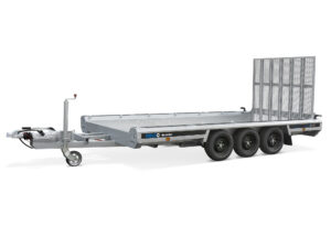 Remorque porte-engins Hulco Terrax-3 3500 LK Go-Getter 394 x 180 cm, freinée, 3 essieux, hayon 150 cm – Remorques Franc Lyon