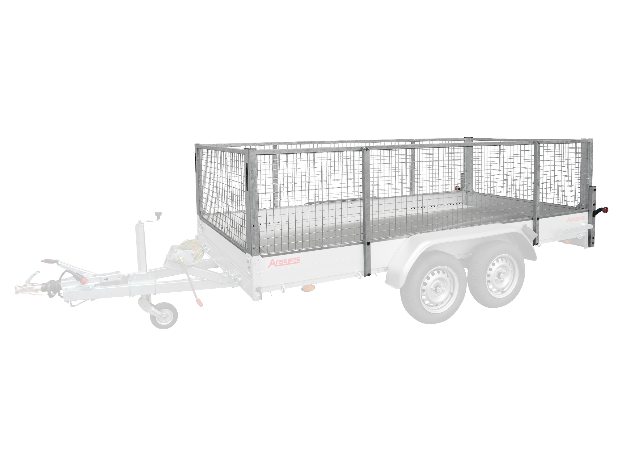 Rehausses grillagées 70 cm pour remorque Anssems AMT