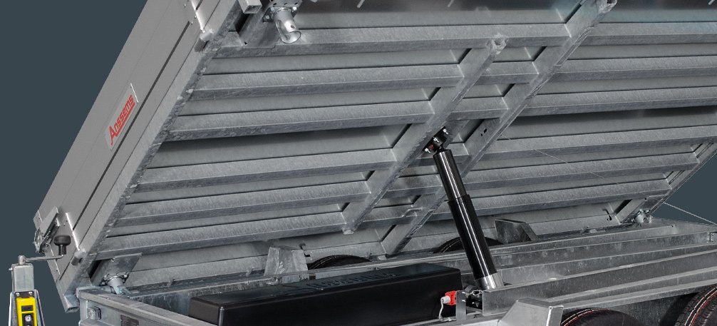 Châssis galvanisé et plancher 100 % acier – remorque benne Anssems KSX