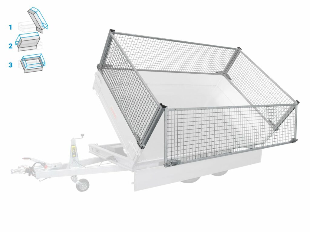 Réhausses grillagées 70 cm – benne Anssems KSX / Hulco Benax