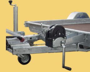 Treuil de halage avec support (1 200 kg / 3 000 kg sur 34780) – plateau Lider Robust