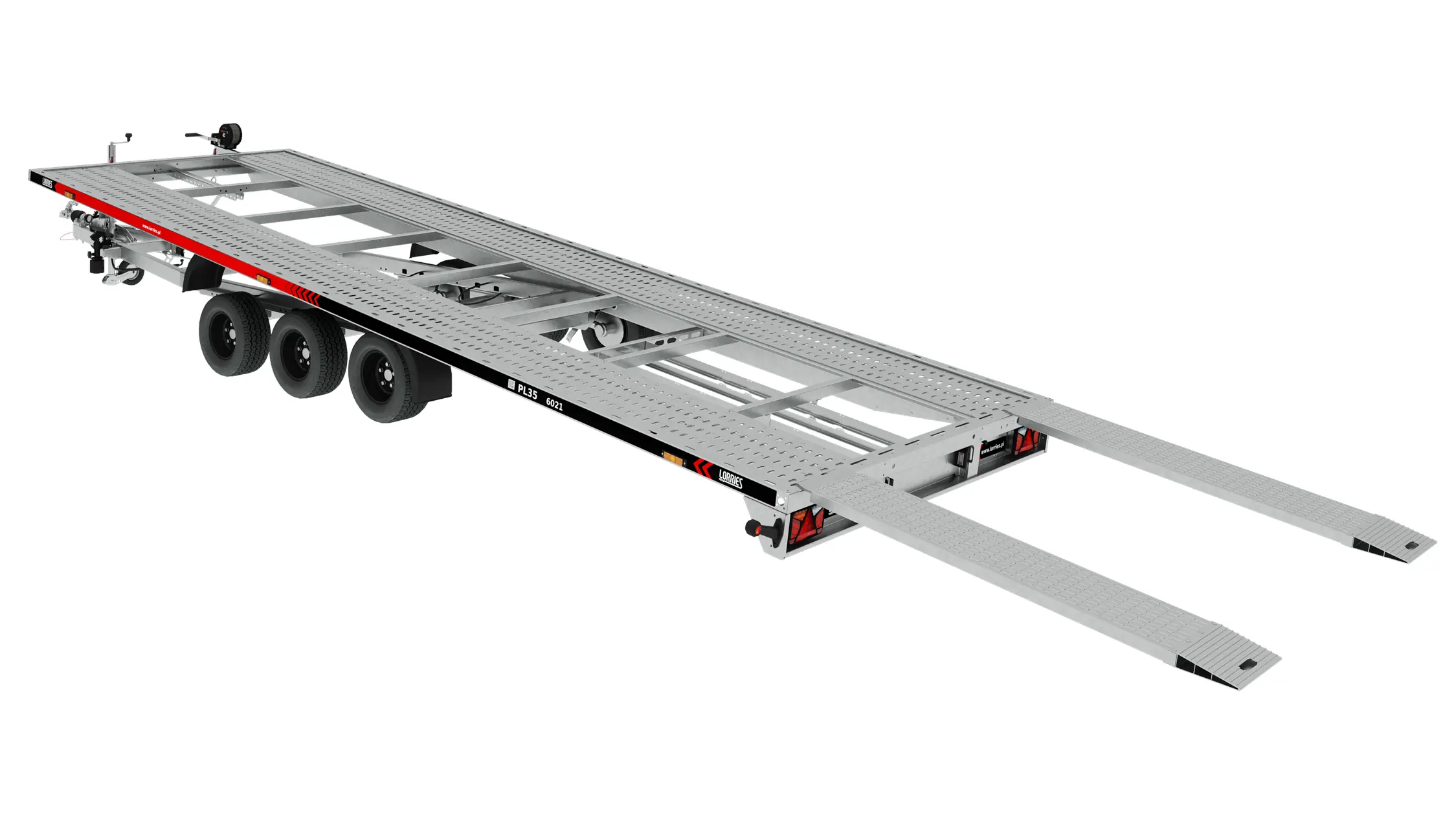 Remorque porte-voiture Lorries PL35-6021 basculante avec rampes – Remorques Franc Lyon