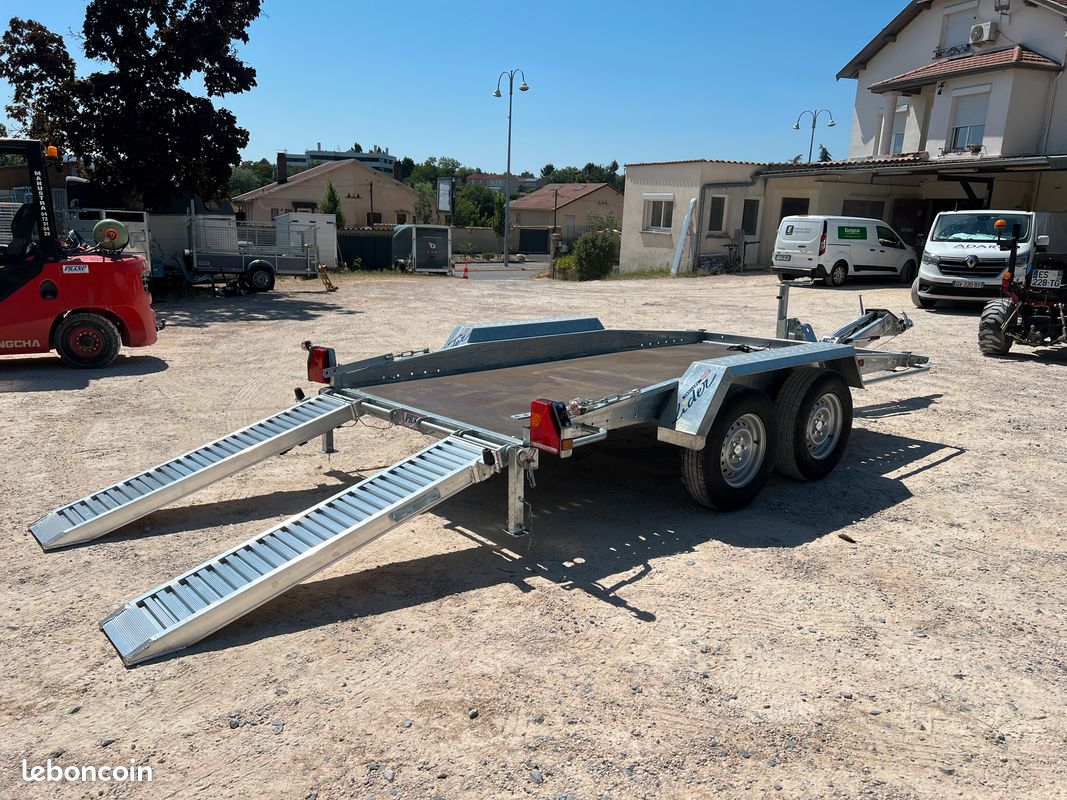 Porte-engin Lider 40905L rampes alu de chargement dépliées