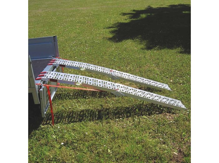 Rampes de chargement aluminium pliantes planes 227 cm – 450 kg
