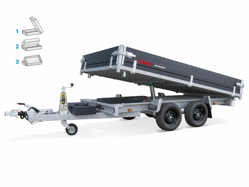 Remorque benne Anssems KSX 3000.305x178 E Go-Getter – vente à Lyon