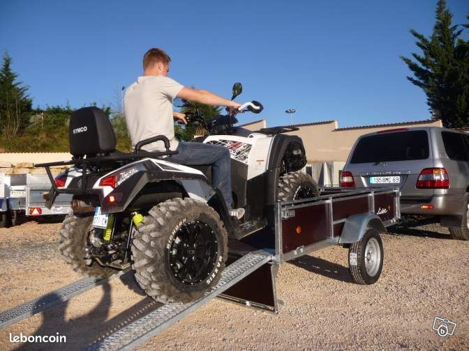 Remorque Lider bois 45440 avec quad