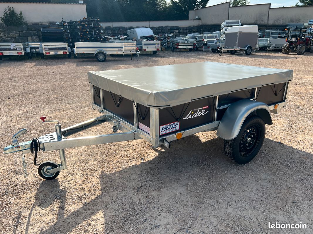 Remorque Lider bois 45440 avec bâche plate